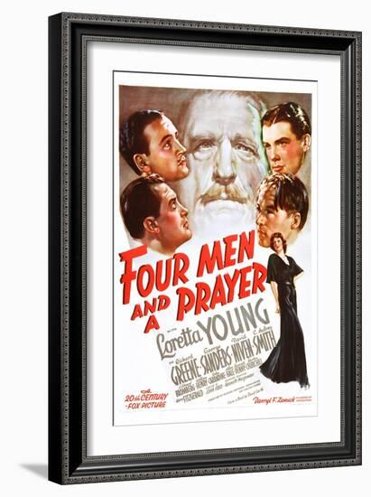 Four Men and a Prayer-null-Framed Art Print