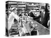 Four Men at a Soda Fountain-null-Stretched Canvas