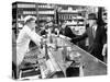 Four Men at a Soda Fountain-null-Stretched Canvas