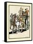 Four Men Riding On Top Of A Carriage Being Drawn By Four Horses-Edward Penfield-Framed Stretched Canvas