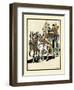 Four Men Riding On Top Of A Carriage Being Drawn By Four Horses-Edward Penfield-Framed Art Print