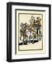 Four Men Riding On Top Of A Carriage Being Drawn By Four Horses-Edward Penfield-Framed Art Print