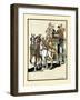 Four Men Riding On Top Of A Carriage Being Drawn By Four Horses-Edward Penfield-Framed Art Print