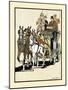 Four Men Riding On Top Of A Carriage Being Drawn By Four Horses-Edward Penfield-Mounted Art Print