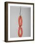 Four Mettwurst (Cured, Smoked Pork Sausages) on a Hook-Niklas Thiemann-Framed Photographic Print