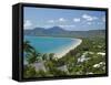 Four Mile Beach and Trinity Bay, Port Douglas, North Coast, Queensland, Australia-Walter Bibikow-Framed Stretched Canvas