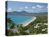 Four Mile Beach and Trinity Bay, Port Douglas, North Coast, Queensland, Australia-Walter Bibikow-Stretched Canvas