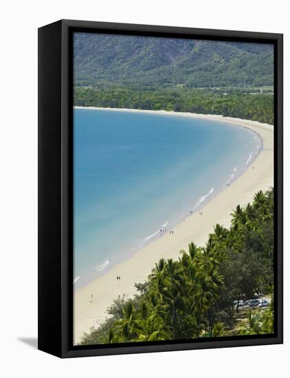 Four Mile Beach and Trinity Bay, Port Douglas, North Coast, Queensland, Australia-Walter Bibikow-Framed Stretched Canvas