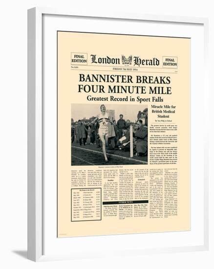 Four Minute Mile-The Vintage Collection-Framed Art Print