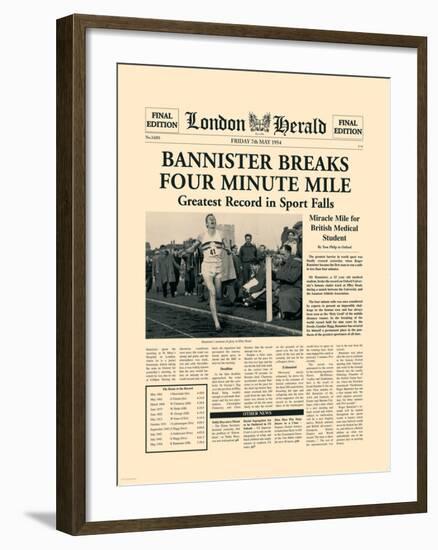 Four Minute Mile-The Vintage Collection-Framed Art Print