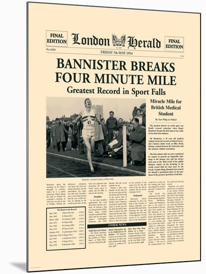 Four Minute Mile-The Vintage Collection-Mounted Art Print