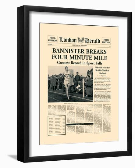 Four Minute Mile-The Vintage Collection-Framed Art Print