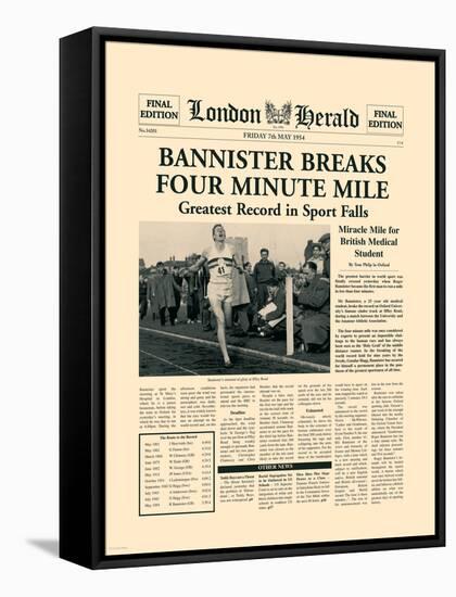 Four Minute Mile-The Vintage Collection-Framed Stretched Canvas