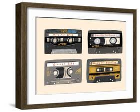 Four Mix Tapes-Mark Ulriksen-Framed Art Print