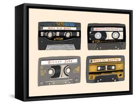 Four Mix Tapes-Mark Ulriksen-Framed Stretched Canvas