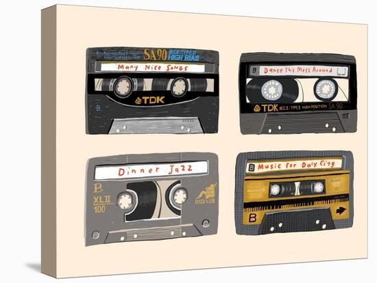 Four Mix Tapes-Mark Ulriksen-Stretched Canvas