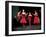 Four Models in Red Dresses Dancing Charleston For Article Featuring "The Little Red Dress"-Gjon Mili-Framed Photographic Print