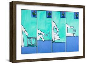 Four moments in one morning, 2001,(oil on linen)-Cristina Rodriguez-Framed Giclee Print