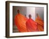 Four Monks on Temple Steps-Lincoln Seligman-Framed Giclee Print