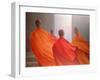 Four Monks on Temple Steps-Lincoln Seligman-Framed Premium Giclee Print