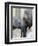 Four Month Old Elephant and Her Mother are Pictured in Hagenbeck's Zoo in Hamburg, Northern Germany-null-Framed Premium Photographic Print