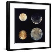 Four Moons of Jupiter, Io, Europa, Ganymede and Callisto, 1979-null-Framed Giclee Print