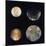 Four Moons of Jupiter, Io, Europa, Ganymede and Callisto, 1979-null-Mounted Giclee Print