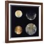 Four Moons of Jupiter, Io, Europa, Ganymede and Callisto, 1979-null-Framed Giclee Print