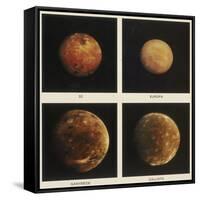Four Moons of Jupiter. Io, Europa, Ganymede and Callisto, 1979-null-Framed Stretched Canvas