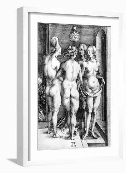 Four Naked Women or the Witches, 1497-Frank Cadogan Cowper-Framed Giclee Print