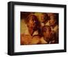 Four Negro Heads-Peter Paul Rubens-Framed Art Print