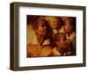 Four Negro Heads-Peter Paul Rubens-Framed Art Print