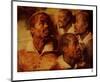 Four Negro Heads-Peter Paul Rubens-Mounted Art Print
