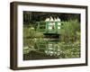 Four Nuns Standing on the Japanese Bridge in the Garden of the Impressionist Painter Claude Monet-David Hughes-Framed Photographic Print