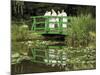 Four Nuns Standing on the Japanese Bridge in the Garden of the Impressionist Painter Claude Monet-David Hughes-Mounted Photographic Print