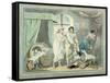 "Four O'Clock in the Country", Pub. 1788-Thomas Rowlandson-Framed Stretched Canvas