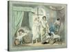 "Four O'Clock in the Country", Pub. 1788-Thomas Rowlandson-Stretched Canvas