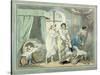 "Four O'Clock in the Country", Pub. 1788-Thomas Rowlandson-Stretched Canvas