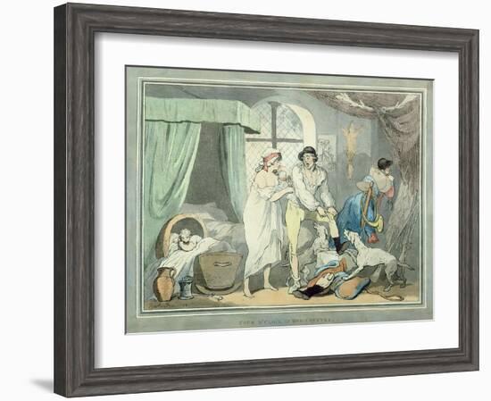 "Four O'Clock in the Country", Pub. 1788-Thomas Rowlandson-Framed Giclee Print