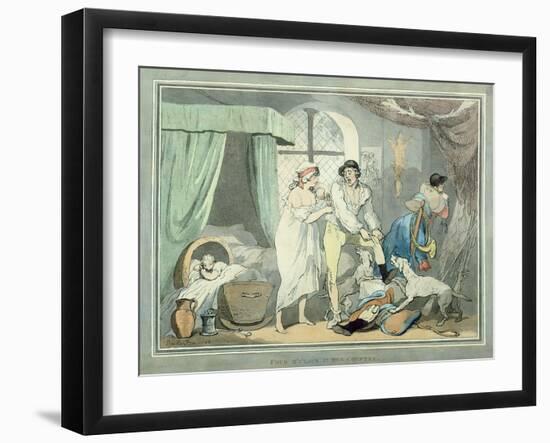 "Four O'Clock in the Country", Pub. 1788-Thomas Rowlandson-Framed Giclee Print