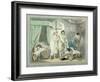 "Four O'Clock in the Country", Pub. 1788-Thomas Rowlandson-Framed Giclee Print