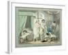 "Four O'Clock in the Country", Pub. 1788-Thomas Rowlandson-Framed Giclee Print