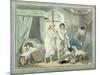 "Four O'Clock in the Country", Pub. 1788-Thomas Rowlandson-Mounted Giclee Print