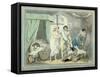 "Four O'Clock in the Country", Pub. 1788-Thomas Rowlandson-Framed Stretched Canvas
