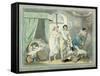 "Four O'Clock in the Country", Pub. 1788-Thomas Rowlandson-Framed Stretched Canvas