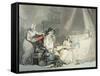 Four O'Clock in the Town-Thomas Rowlandson-Framed Stretched Canvas