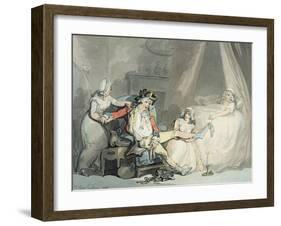 Four O'Clock in the Town-Thomas Rowlandson-Framed Giclee Print