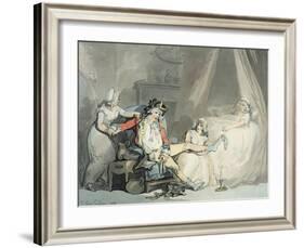 Four O'Clock in the Town-Thomas Rowlandson-Framed Giclee Print