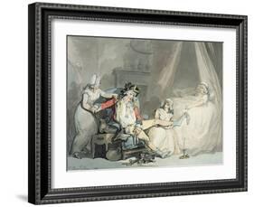 Four O'Clock in the Town-Thomas Rowlandson-Framed Giclee Print