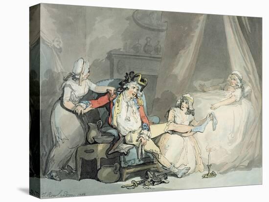 Four O'Clock in the Town-Thomas Rowlandson-Stretched Canvas